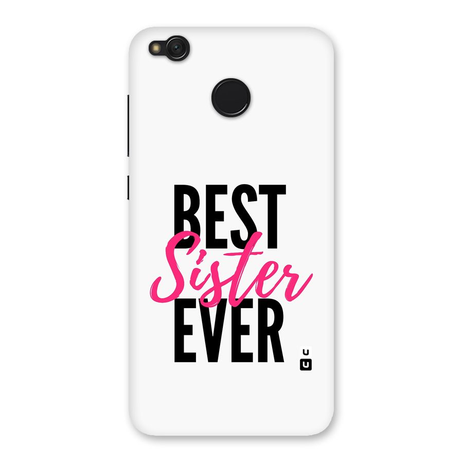 Best Sister Ever Back Case for Redmi 4