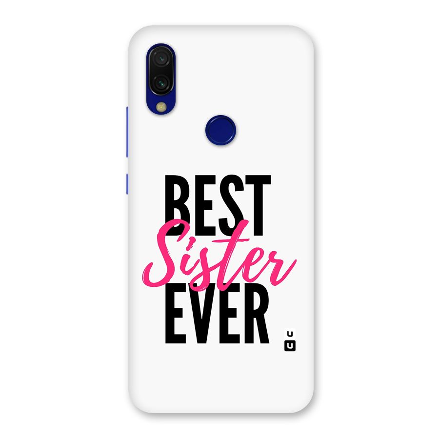 Best Sister Ever Back Case for Redmi 7