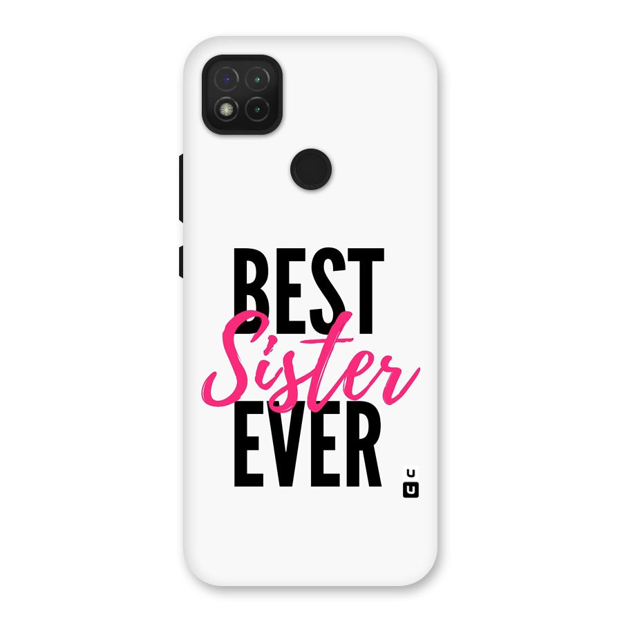 Best Sister Ever Back Case for Redmi 9 Activ