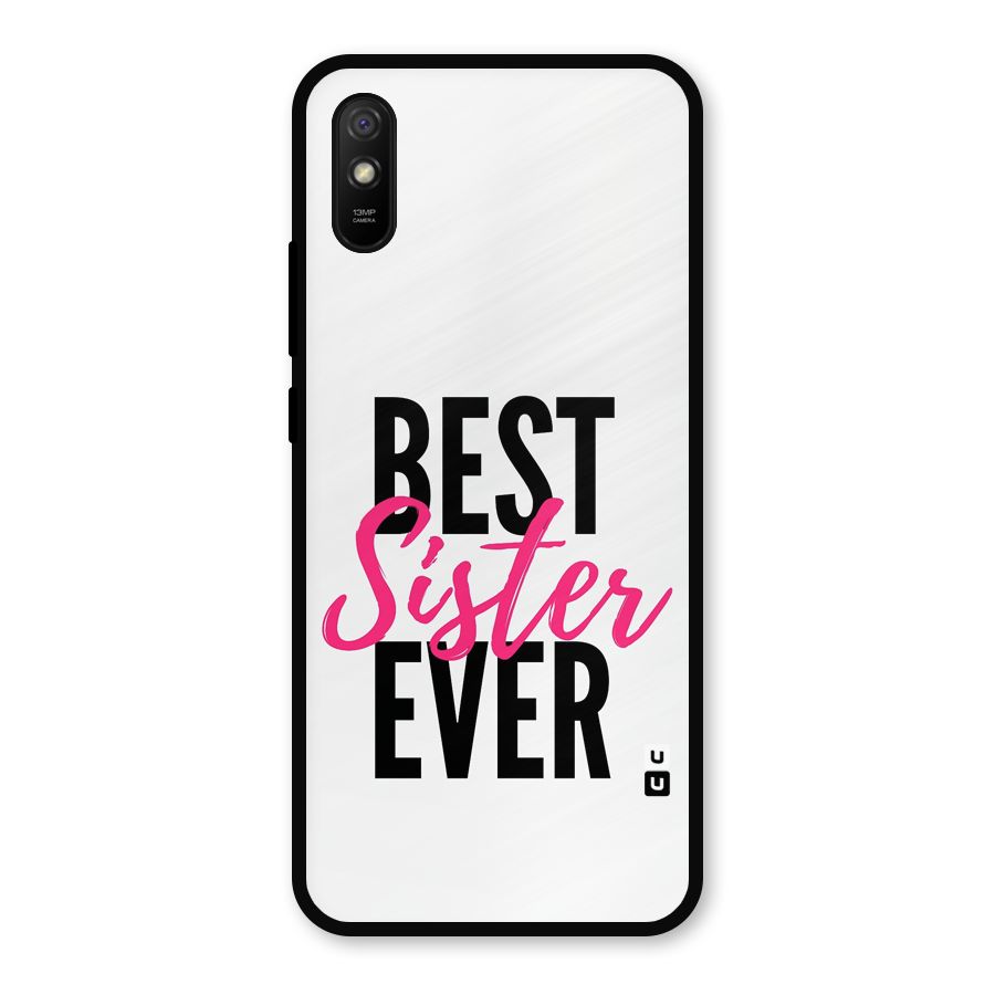 Best Sister Ever Glass Back Case for Redmi 9a