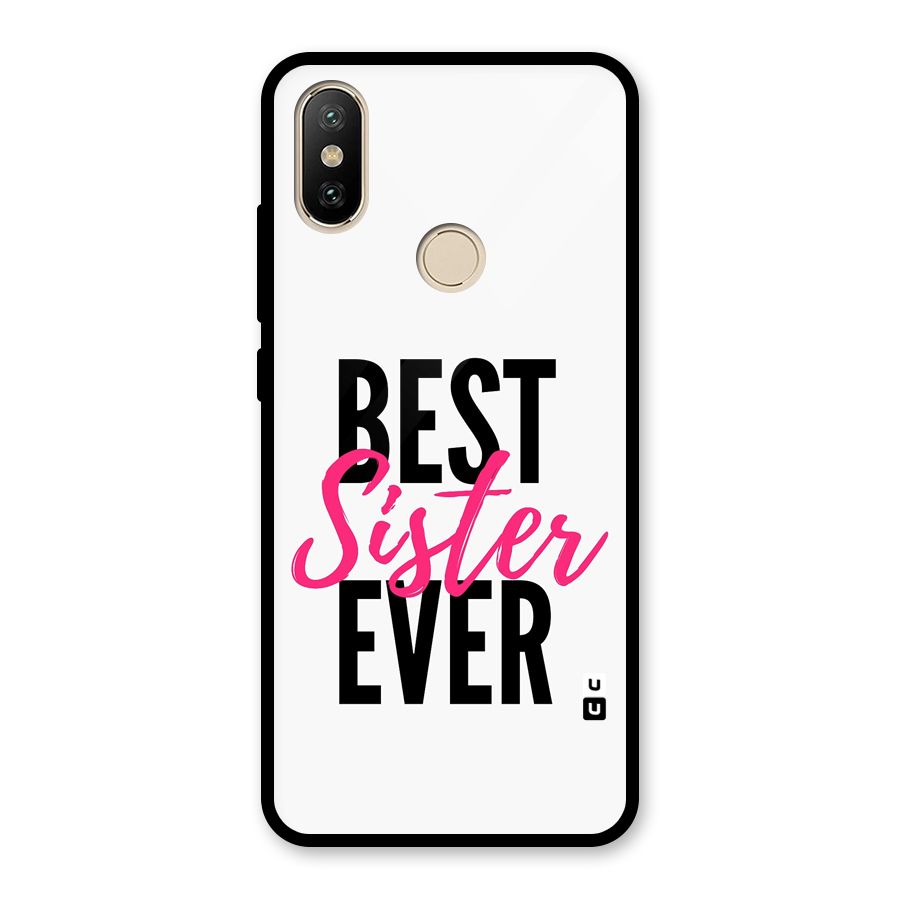 Best Sister Ever Glass Back Case for Redmi A2