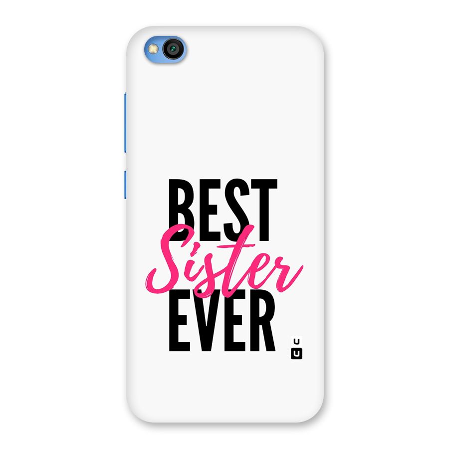 Best Sister Ever Back Case for Redmi Go
