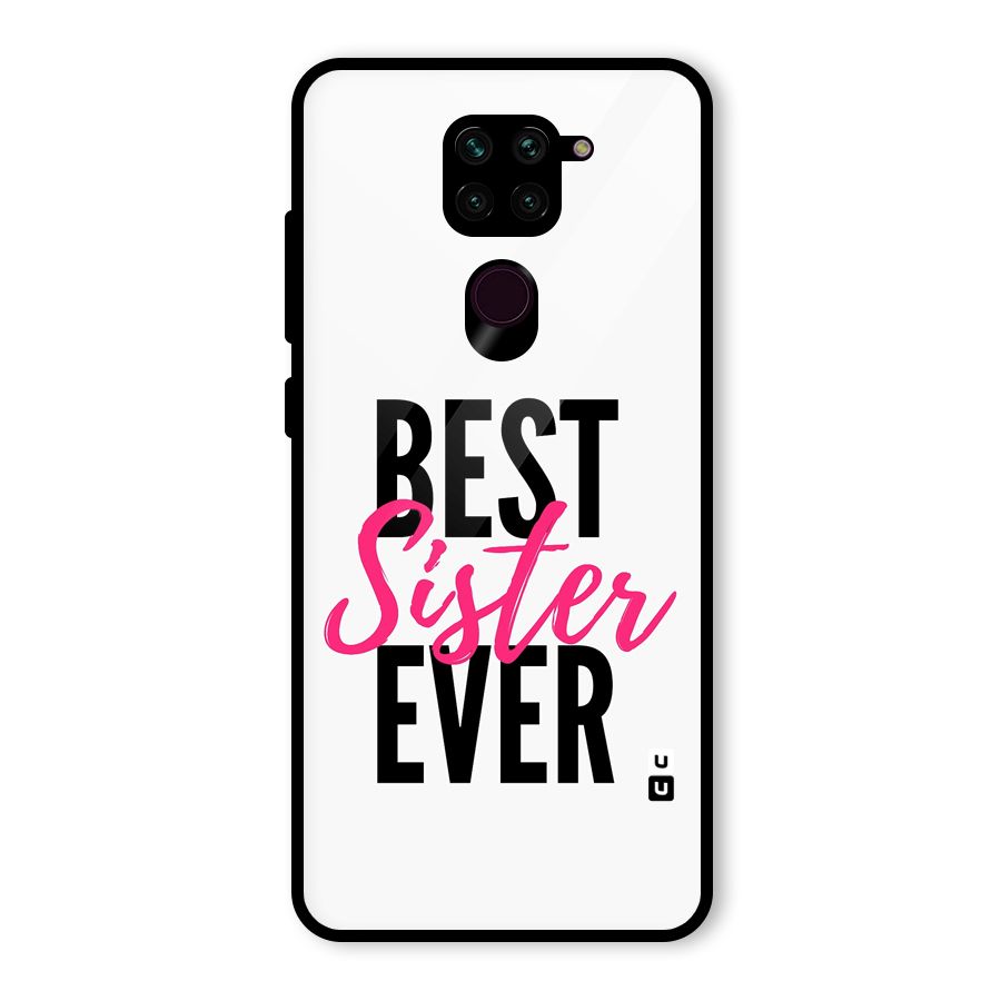 Best Sister Ever Glass Back Case for Redmi Note 9