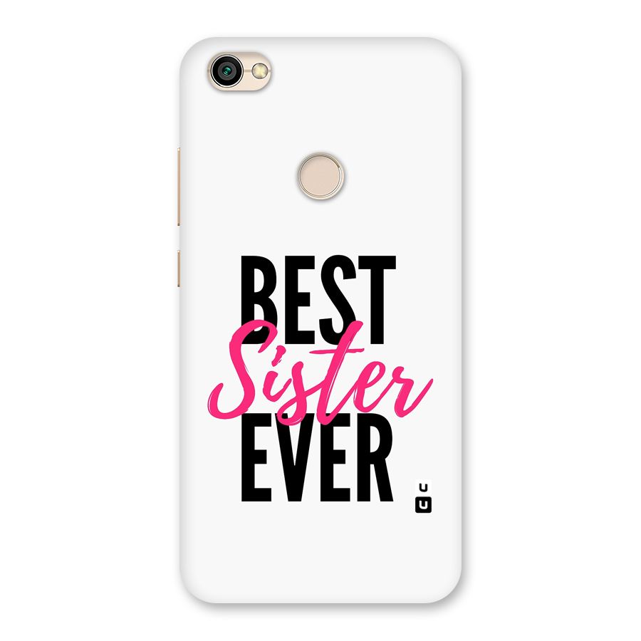 Best Sister Ever Back Case for Redmi Y1 2017
