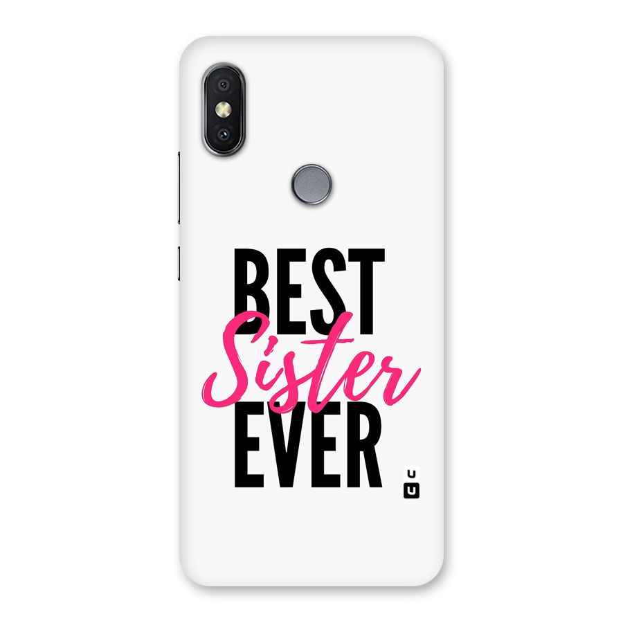 Best Sister Ever Back Case for Redmi Y2