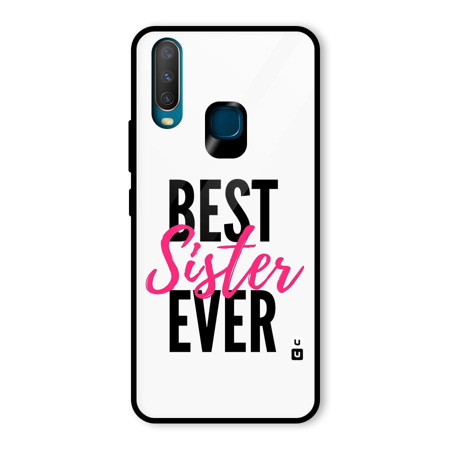 Best Sister Ever Glass Back Case for Vivo U10