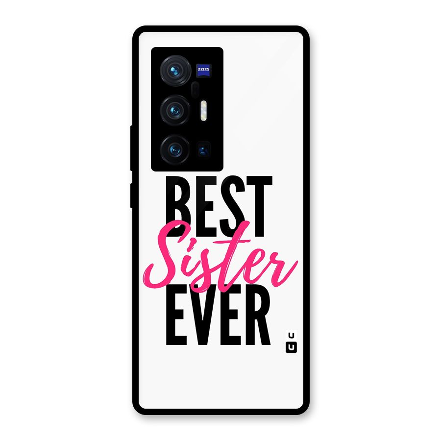 Best Sister Ever Glass Back Case for Vivo X70 Pro Plus