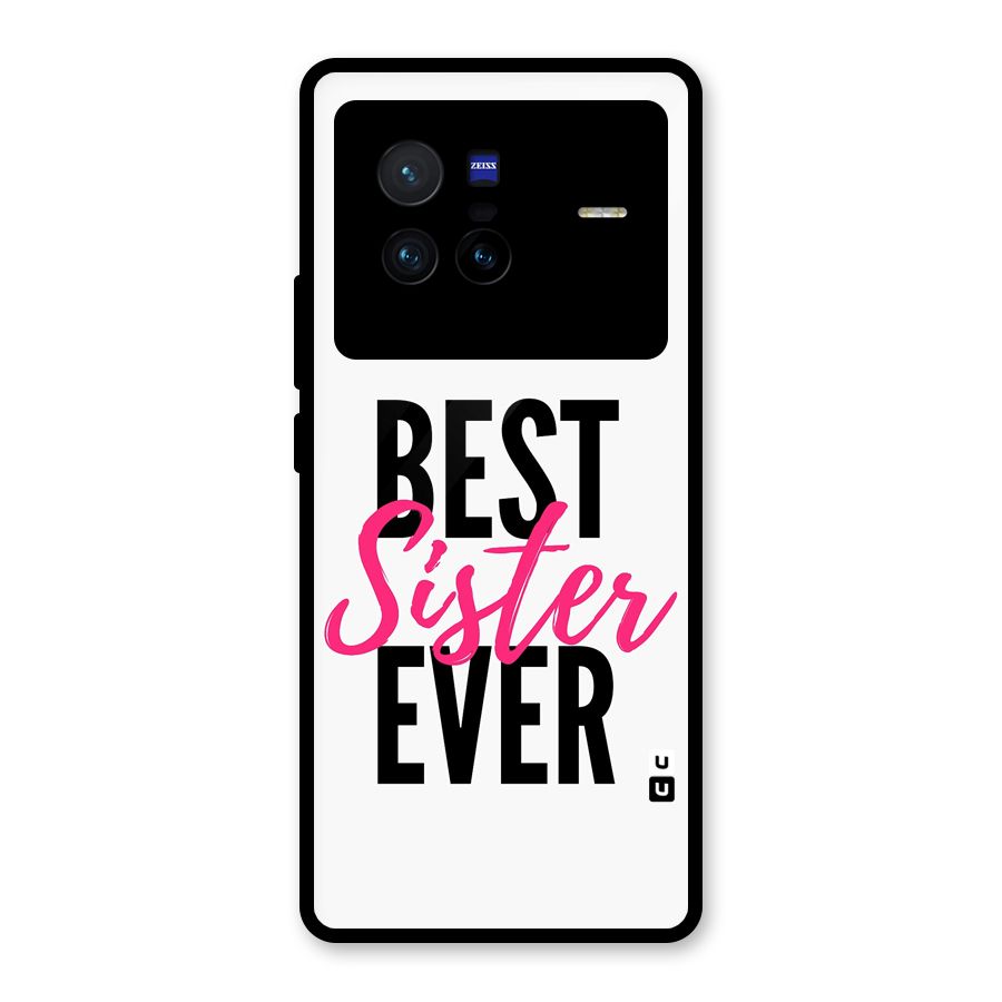 Best Sister Ever Glass Back Case for Vivo X80