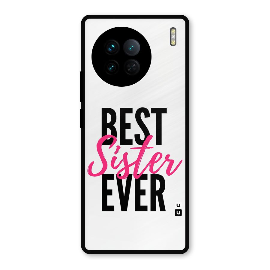 Best Sister Ever Glass Back Case for Vivo X90