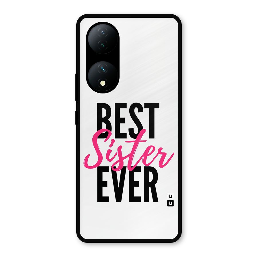 Best Sister Ever Glass Back Case for Vivo Y100a
