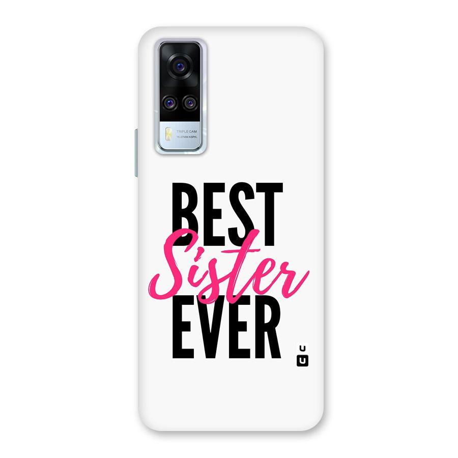 Best Sister Ever Glass Back Case for Vivo Y51