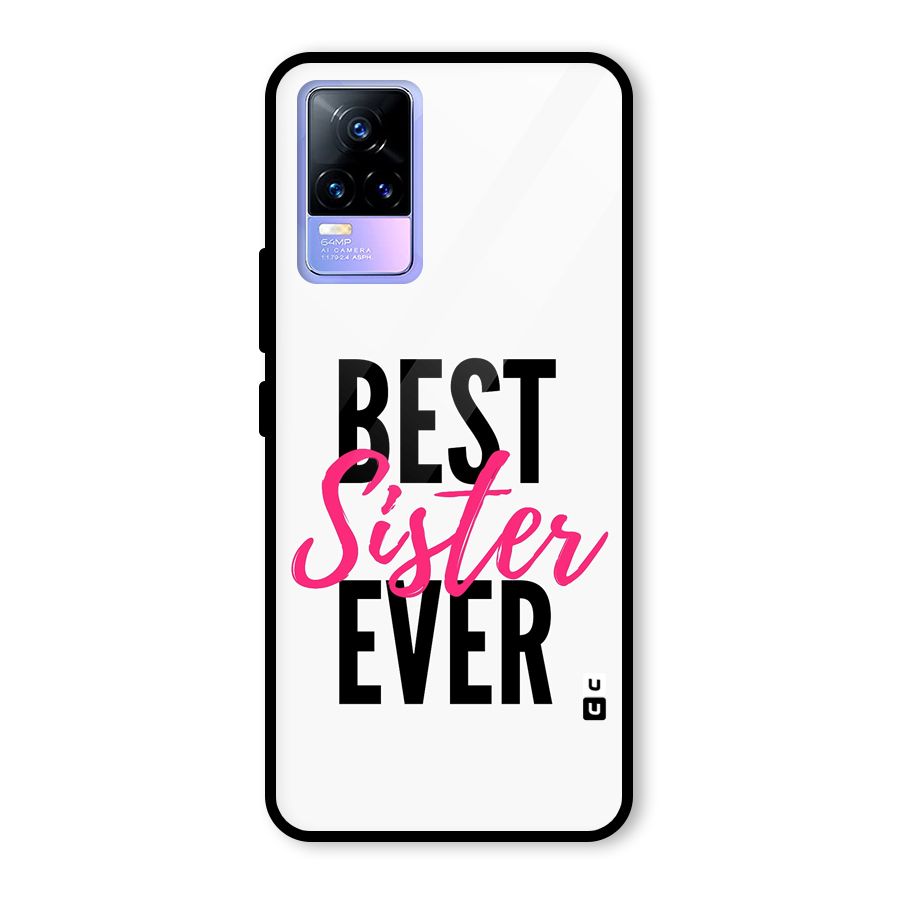 Best Sister Ever Glass Back Case for Vivo Y73