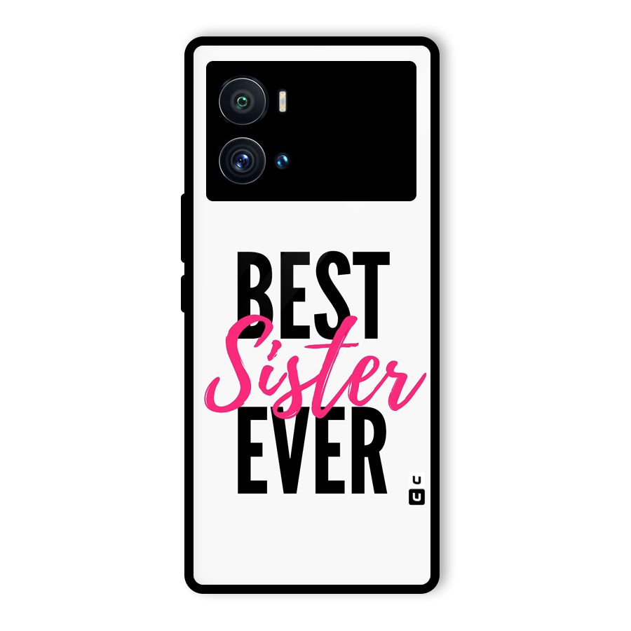 Best Sister Ever Glass Back Case for Vivo iQOO 9 Pro