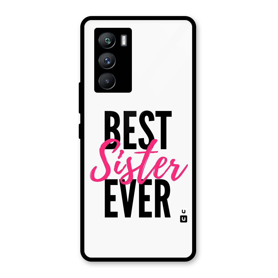 Best Sister Ever Glass Back Case for Vivo iQOO 9 SE
