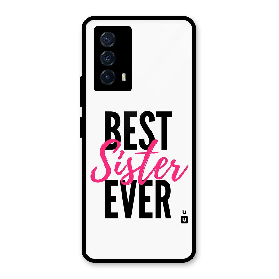 Best Sister Ever Glass Back Case for Vivo iQOO Z5
