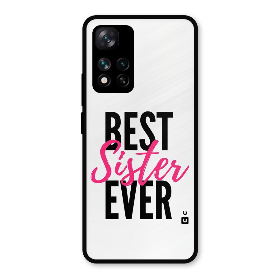 Best Sister Ever Glass Back Case for Xiaomi 11i Hypercharge 5G