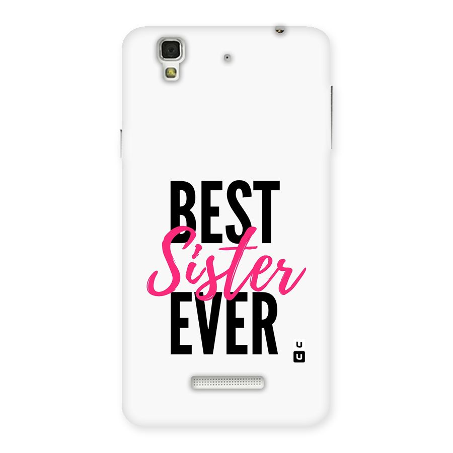 Best Sister Ever Back Case for YU Yureka Plus