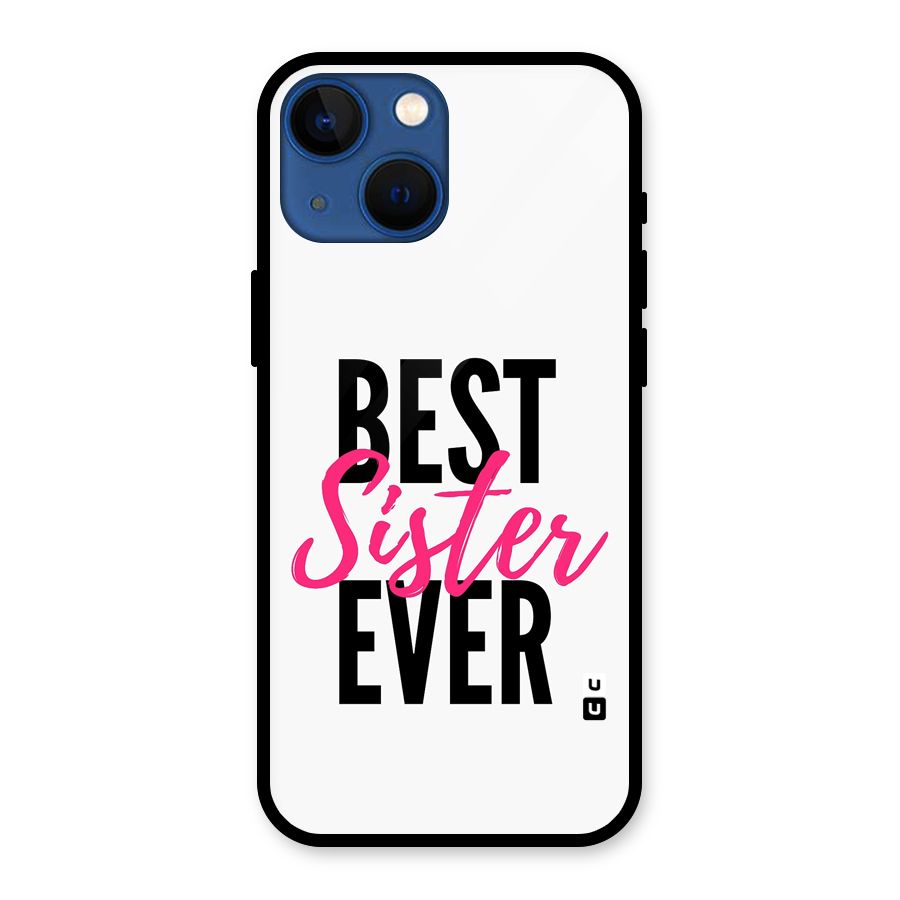 Best Sister Ever Glass Back Case for iPhone 13 Mini