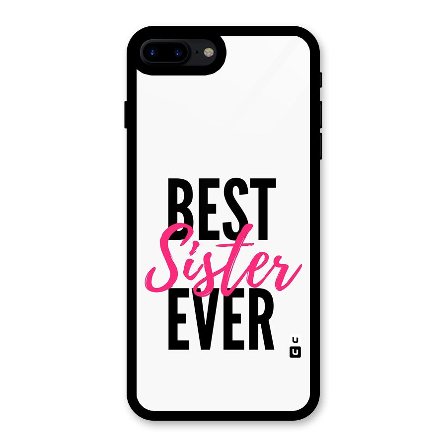 Best Sister Ever Glass Back Case for iPhone 8 Plus