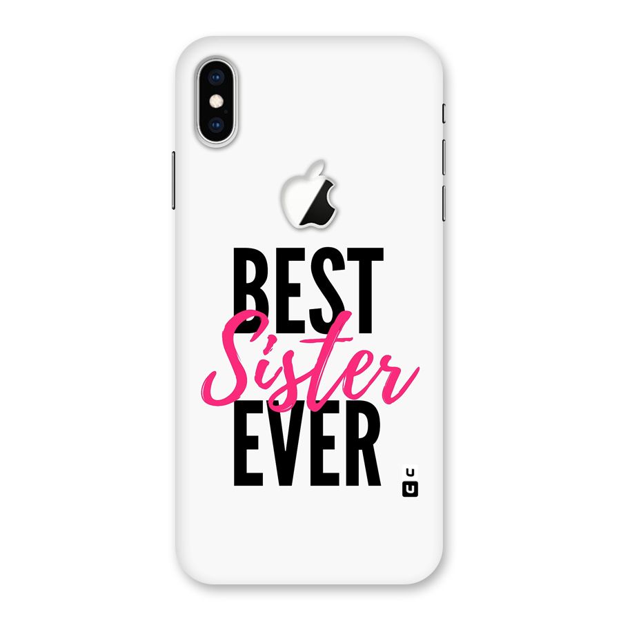 Best Sister Ever Back Case for iPhone XS Max Apple Cut