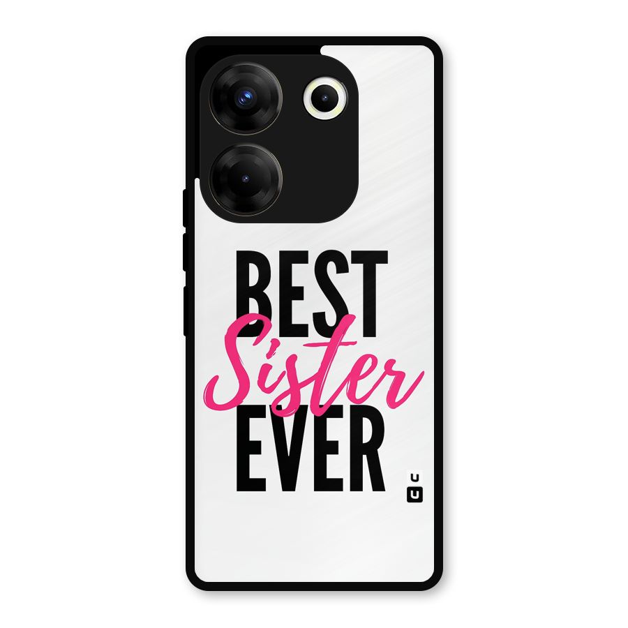 Best Sister Ever Metal Back Case for Tecno Camon 20 Pro