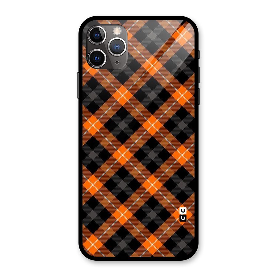 Best Textile Pattern Glass Back Case for iPhone 11 Pro Max