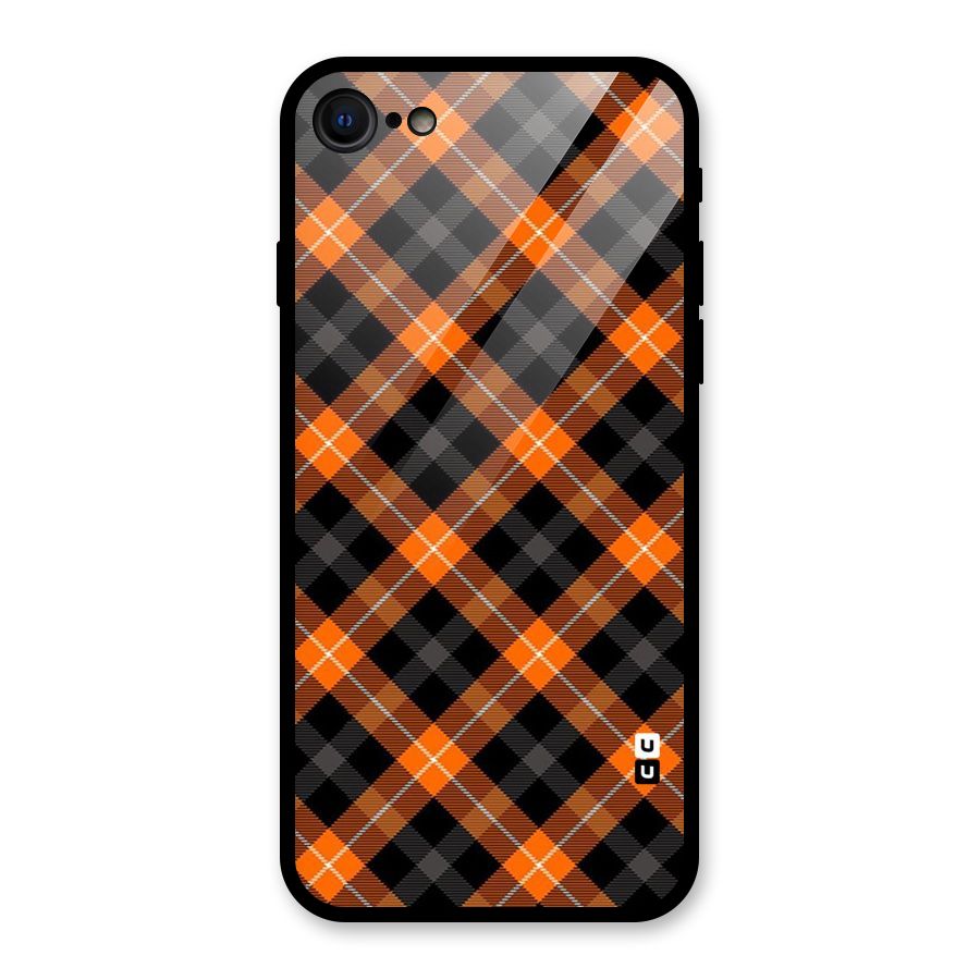 Best Textile Pattern Glass Back Case for iPhone 7
