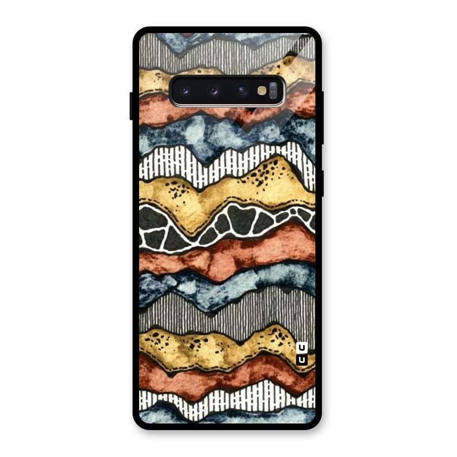 Best Texture Pattern Glass Back Case for Galaxy S10 Plus