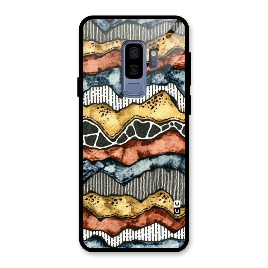 Best Texture Pattern Glass Back Case for Galaxy S9 Plus