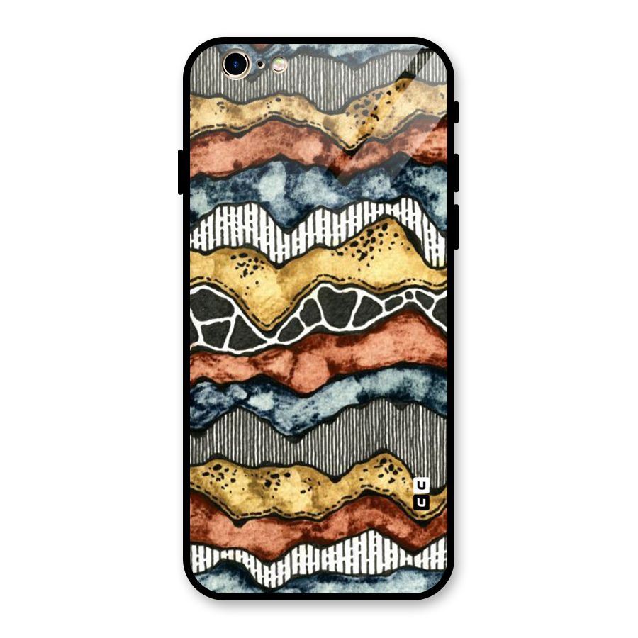 Best Texture Pattern Glass Back Case for iPhone 6 6S