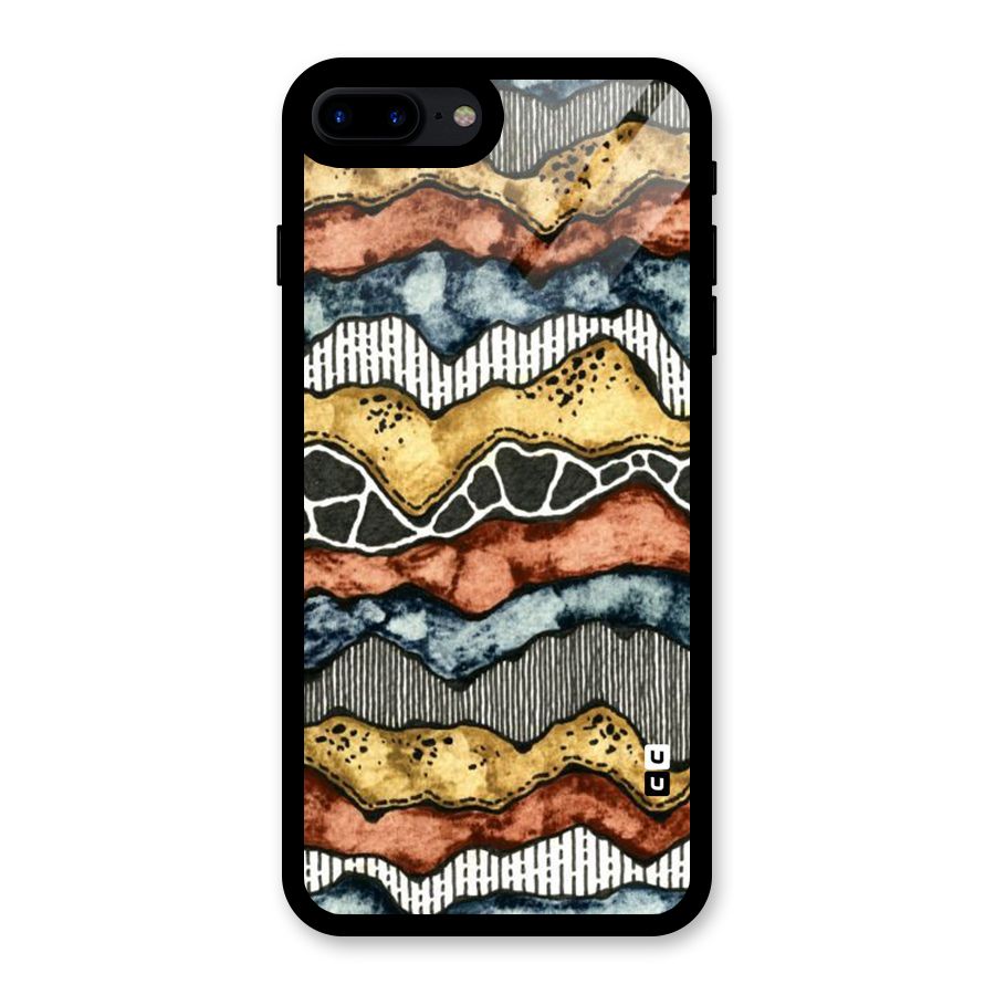 Best Texture Pattern Glass Back Case for iPhone 8 Plus
