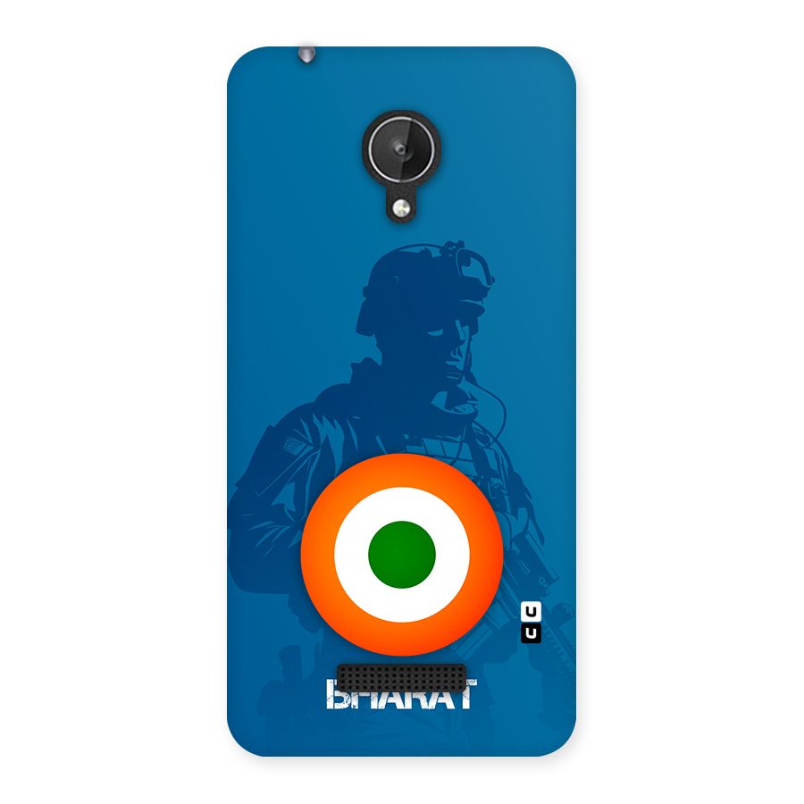 Bharat Commando Back Case for Canvas Spark Q380