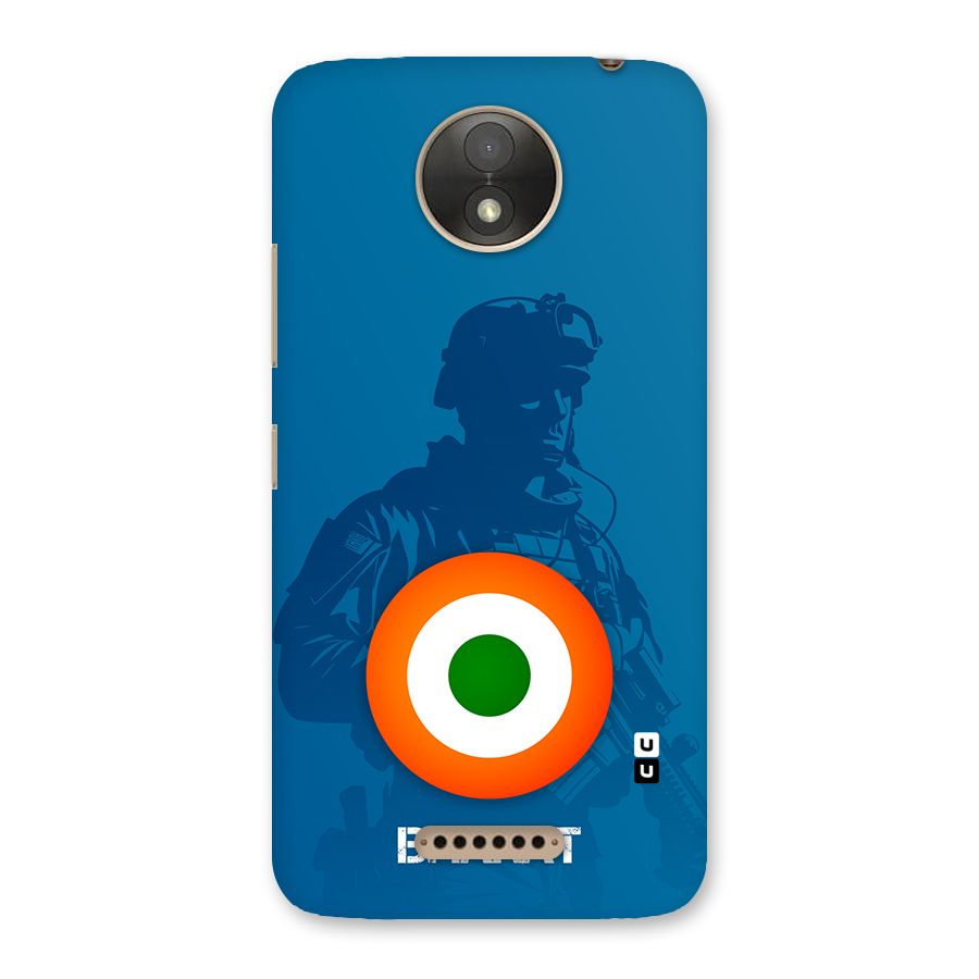Bharat Commando Back Case for Moto C Plus