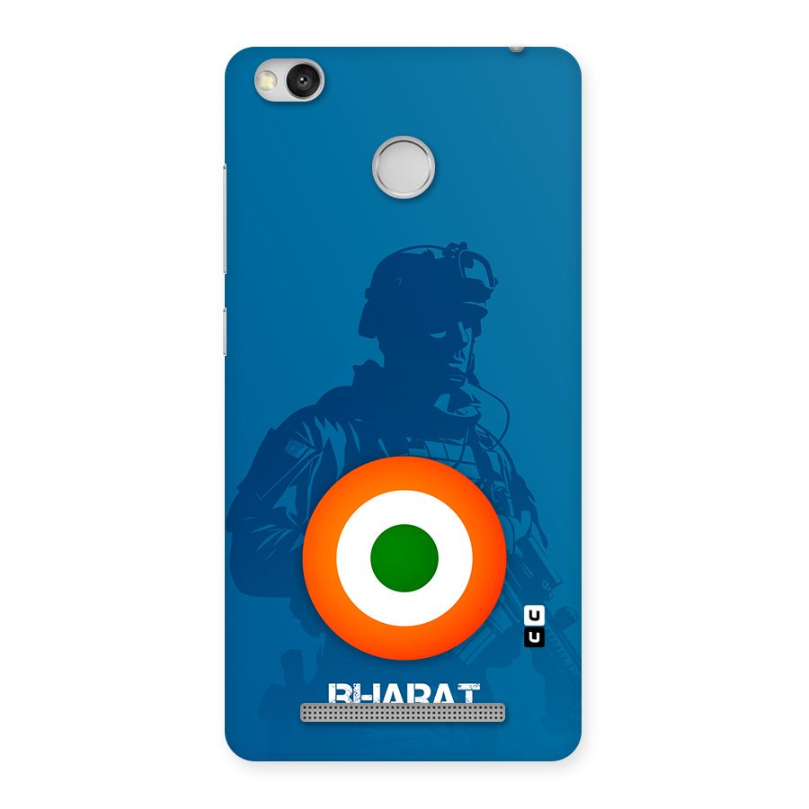 Bharat Commando Back Case for Redmi 3S Prime