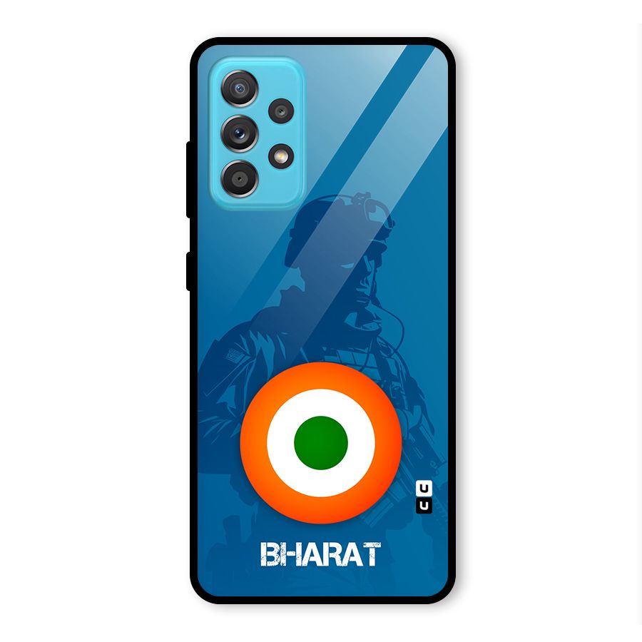 Bharat Commando Glass Back Case for Galaxy A52s 5G