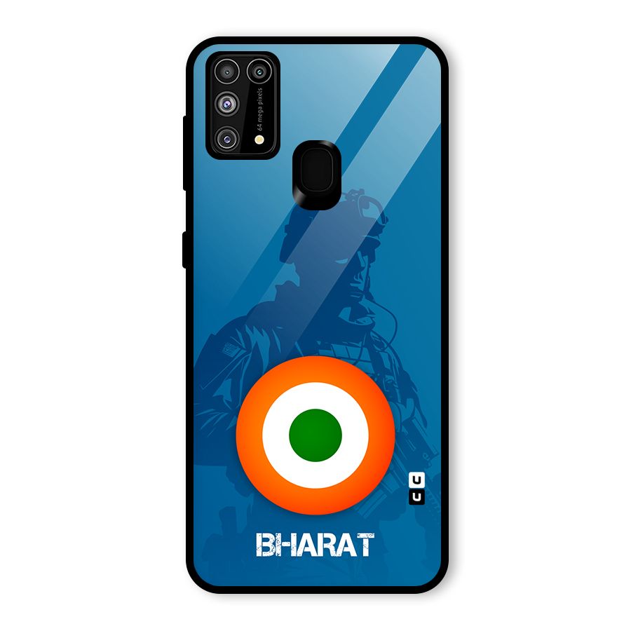 Bharat Commando Glass Back Case for Galaxy F41