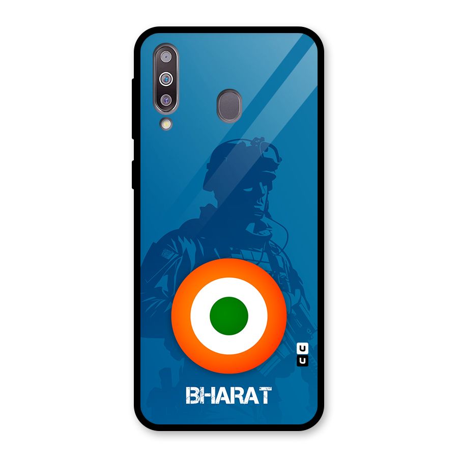 Bharat Commando Glass Back Case for Galaxy M30