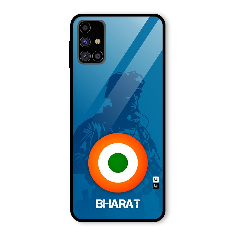 Bharat Commando Glass Back Case for Galaxy M31s