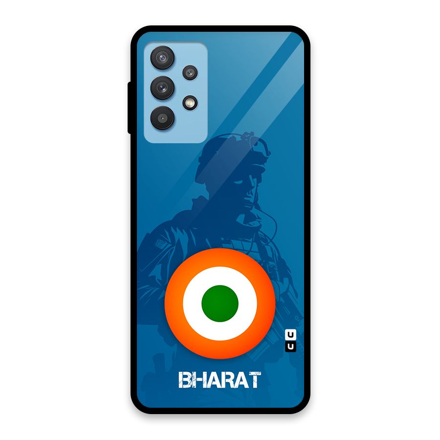 Bharat Commando Glass Back Case for Galaxy M32 5G