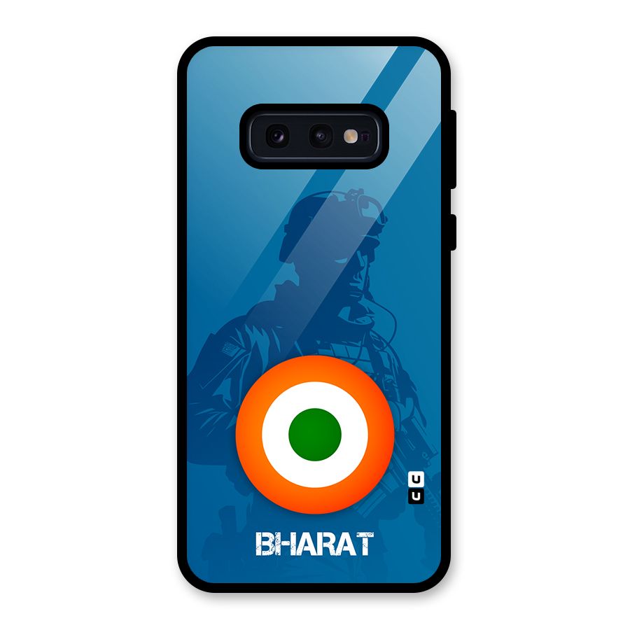 Bharat Commando Glass Back Case for Galaxy S10e