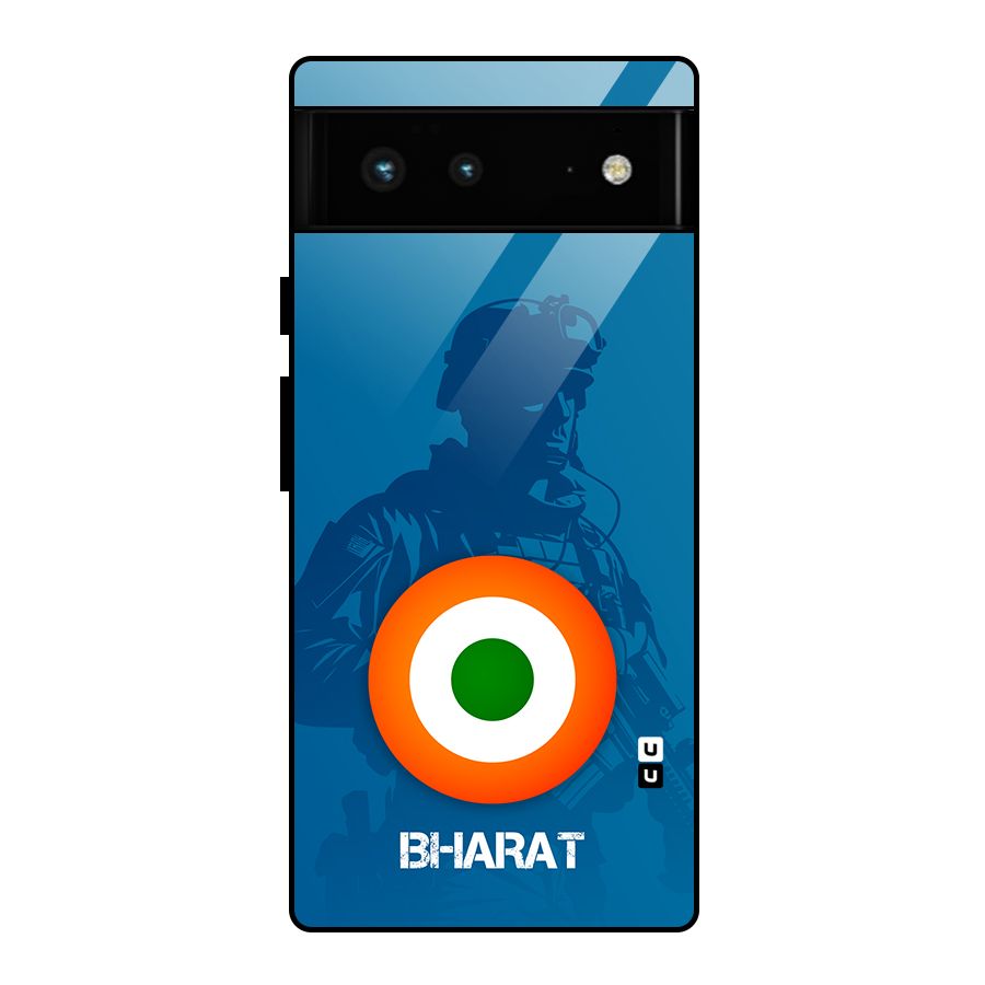 Bharat Commando Glass Back Case for Google Pixel 6