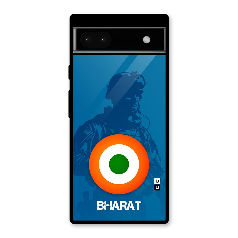 Bharat Commando Glass Back Case for Google Pixel 6a