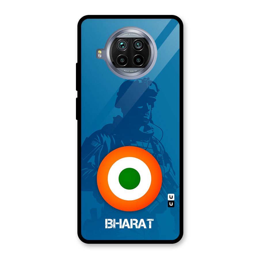 Bharat Commando Glass Back Case for Mi 10i