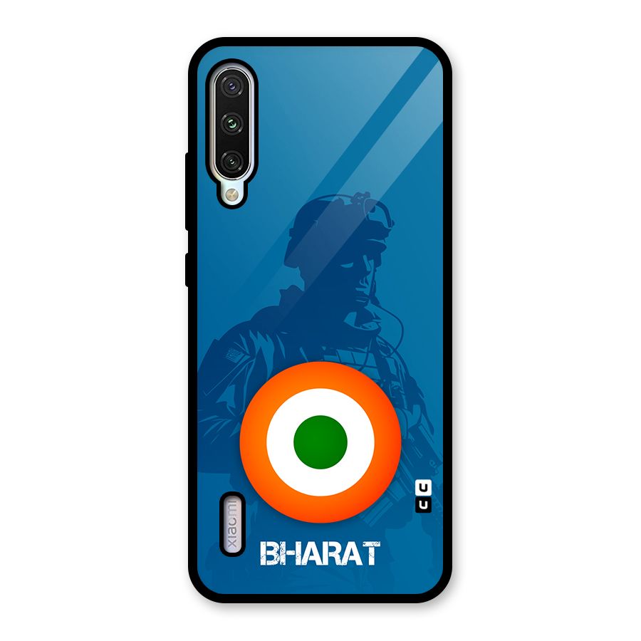 Bharat Commando Glass Back Case for Mi A3