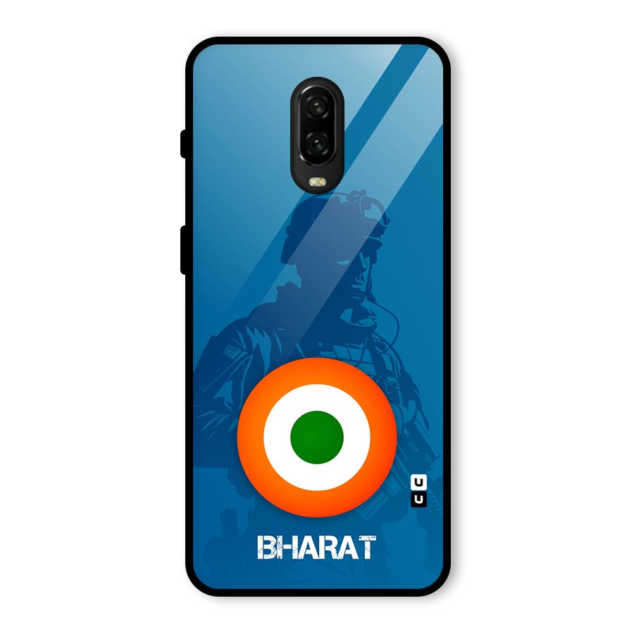 Bharat Commando Glass Back Case for OnePlus 6T