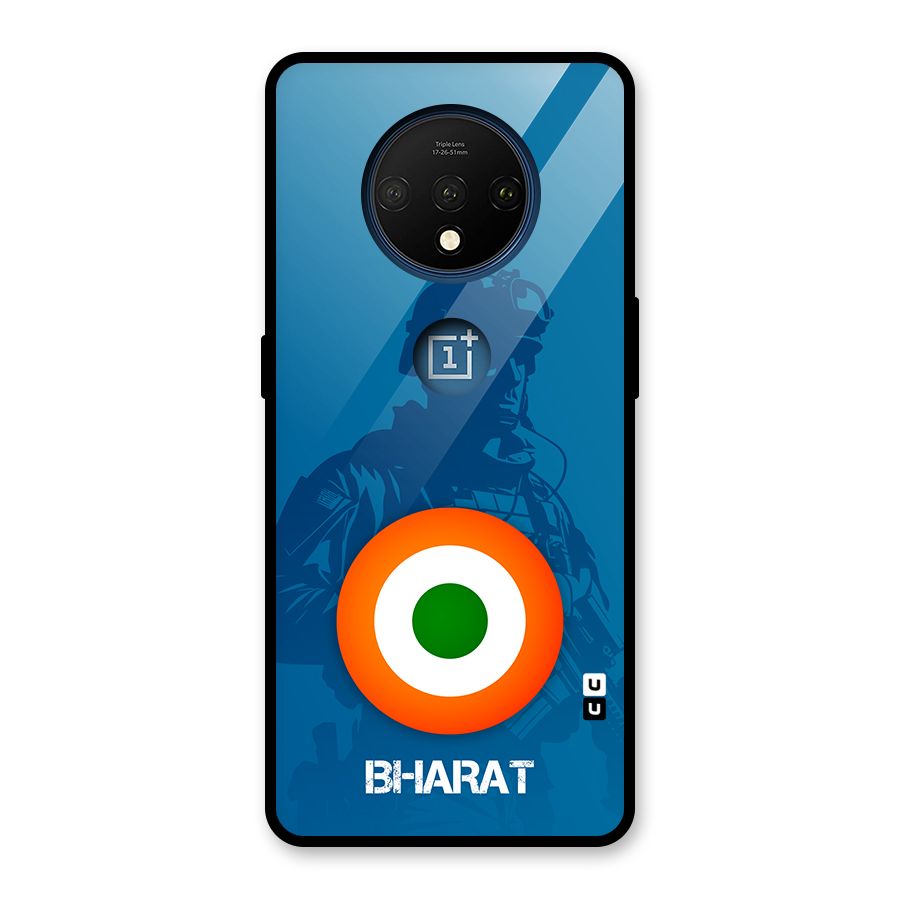 Bharat Commando Glass Back Case for OnePlus 7T
