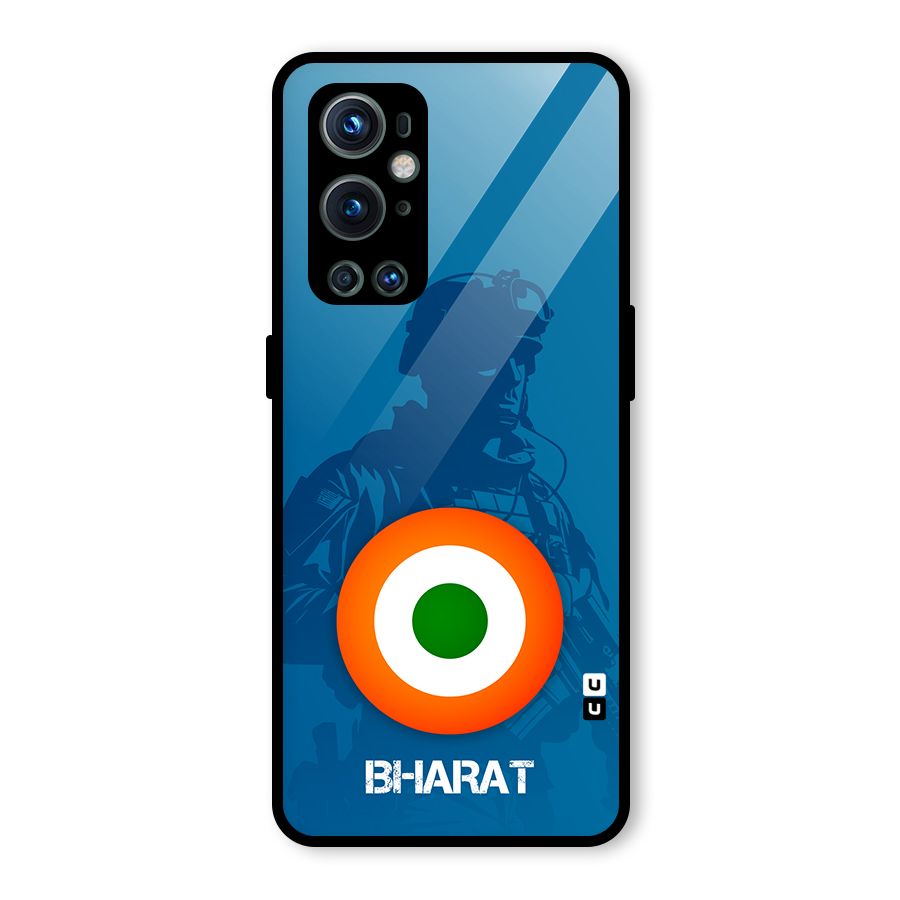 Bharat Commando Glass Back Case for OnePlus 9 Pro