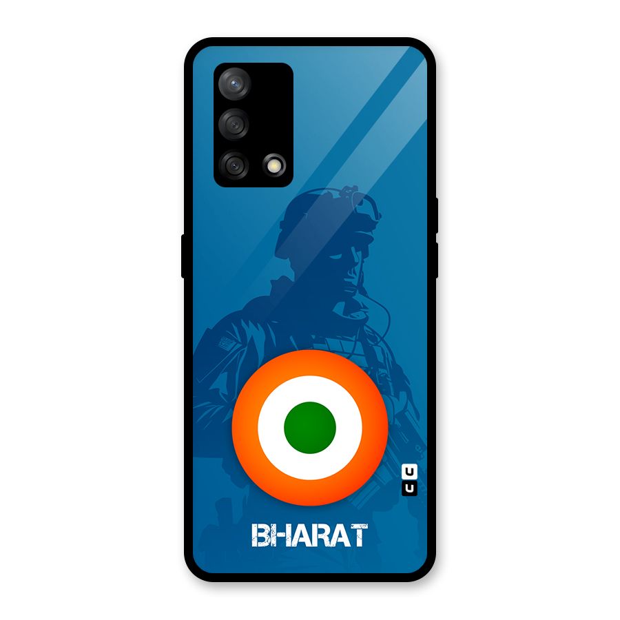 Bharat Commando Glass Back Case for Oppo F19s