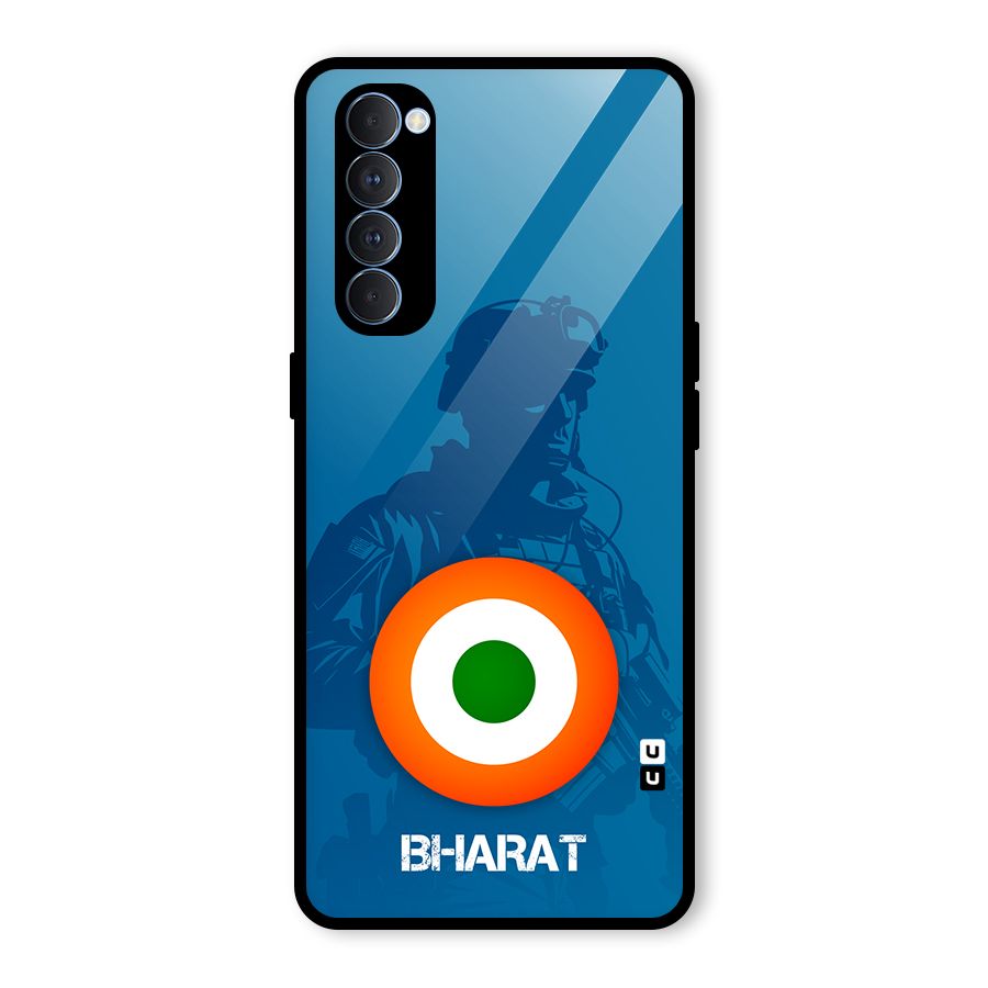 Bharat Commando Glass Back Case for Oppo Reno4 Pro