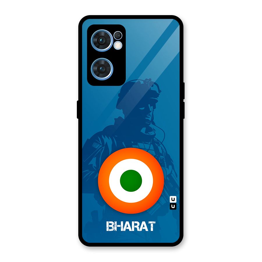Bharat Commando Glass Back Case for Oppo Reno7 5G